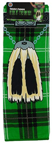 Instakilt Tartan Rouge Kilt Serviette De Plage - Vert, Adulte