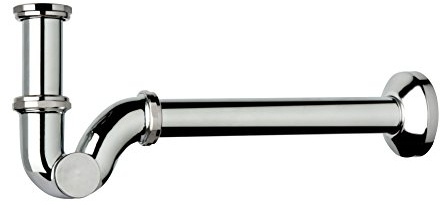 Waterful T3178841 Sifone a S per Lavabo in Ottone, 1 Pollici, Cromato