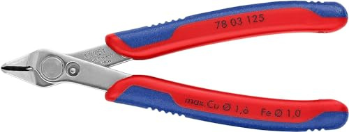 KNIPEX Electronic Super Knips con cartulinas autoservicio con mangos multicomponente 125 mm, 78 03 125 SB