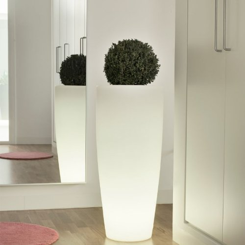 newgarden Blumentopf mit Licht Bambu 90