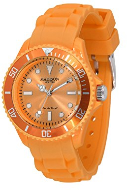 Madison New York Unisex-Armbanduhr Candy Berry Time, Mini Analog Silikon, U4167-20/2