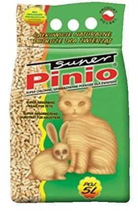 Super Pinio Einstreu, Holz-Pellets, Nicht parfümiert, 5 l