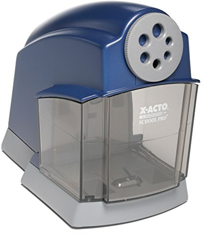 X-ACTO School Pro Classroom Electric Pencil Sharpener, Blue, 1 Count