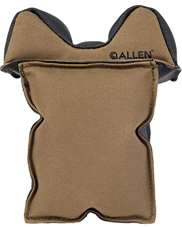 Allen Company X-Focus Shooting Rest with Weighted Bags - Window and Fence Rail Gun Platform for Rifles - Filled with Inert Poly-Beads - Hunting Accessories - 6 x 3.5,Brown