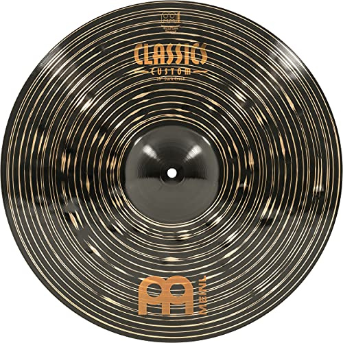 Meinl Cymbals Classics Custom Dark Crash — 19 Zoll (Video) Schlagzeug Becken (48,26cm) B12 Bronze, Dunkles Finish (CC19DAC)