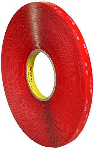 3M Ruban mousse adhésif double face acrylique VHB 4918 F, Transparent, 9 mm x 16,5 m