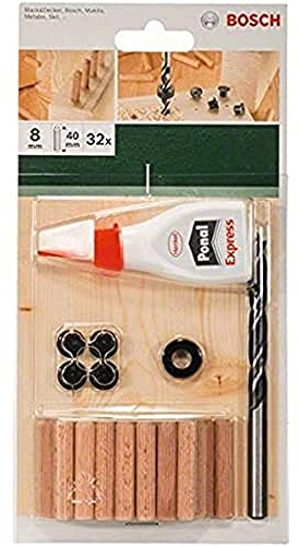 Bosch 32-tlg. Holzdübel Set 8 x 40 mm