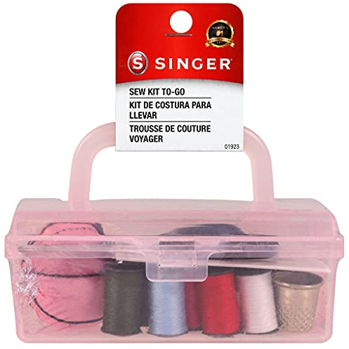 SINGER Werkzeugkasten Nähset, Kunststoff Metall, Rose, 2.75 x 1.95 x 4.5