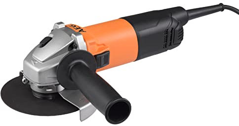 AEG - Meuleuse 125mm 800 Watts, vitesse 12 000 tr/min, Carter orientable & Poignée ergonomique - WS8-125S