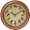Out of the blue 79/3151 - Wanduhr mit Vogelstimmen, Durchmesser ca. 33 cm, aus Kunststoff, batteriebetrieben, im Geschenkkarton, Bunt