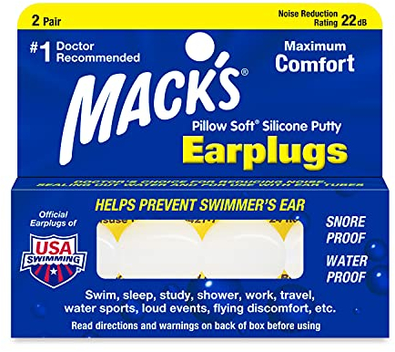 Mack's Pillow Soft Earplugs, 2 Pair Each