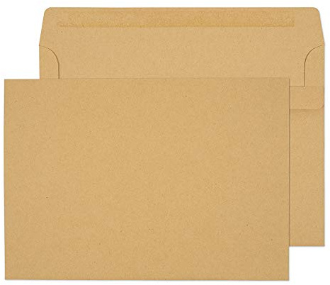 Blake Purely Everyday - Manilla Envelopes C5 (162 x 229 mm) - Pack of 500 - Weight 90GSM - Self Seal C5 Brown Envelopes 6.4 x 9 Inches - Sustainable PEFC Certified - Office Business Supplies (1607)