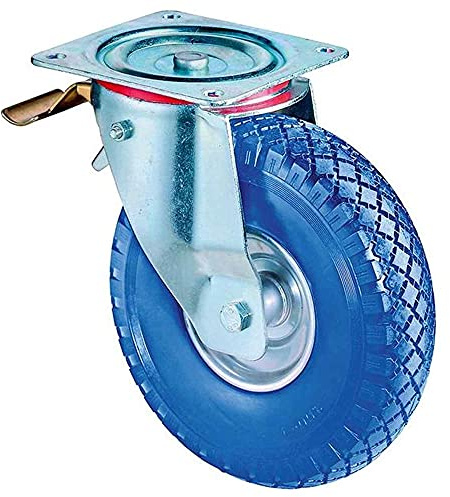bs_rollen Transport Roller L420.C91.262 Swivel Castor with Total Lock, Wheel Diameter 260 mm