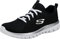 Skechers Damen Graceful Get Connected Sneaker,Black Mesh White Trim, 35 EU