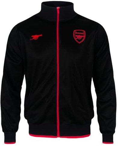 Arsenal FC Mens Jacket Track Top Retro OFFICIAL Football Gift