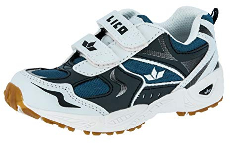 Lico Unisex Kinder Bob V Hallenturnschuh, Weiß Marine, 35 EU