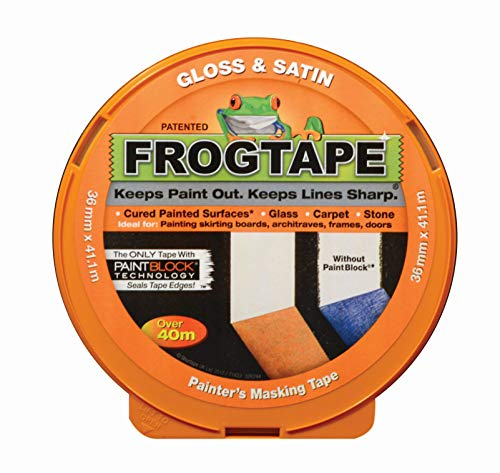 Frogtape 104201 Rouleau de ruban adhésif de masquage multisurface, 36 mm x 41,1 m