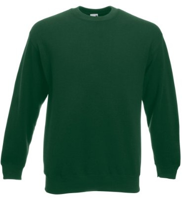 Fruit of the Loom Classic Set-In Sweatshirt SS200 (XL, Bottle Green)