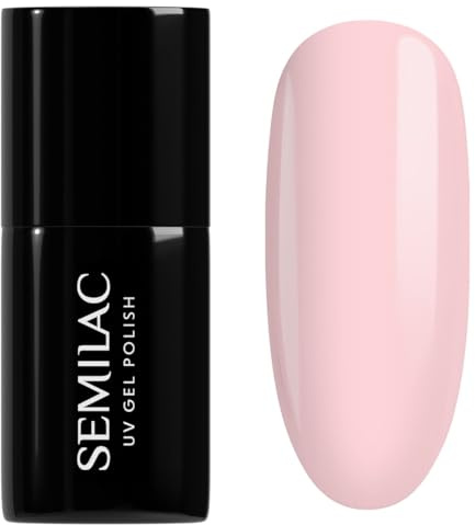 SEMILAC Gel Nail Polish 032 Biscuit - Full Coverage Gel Polish - Soak Off Easy To Use LED/UV Nail Lamp - Long Lasting Manicure and Pedicure up to 3 weeks