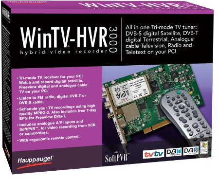 Hauppauge WinTV-HVR-3000 - Sintonizzatore TV analogico DVB-T, DVB-S, PCI