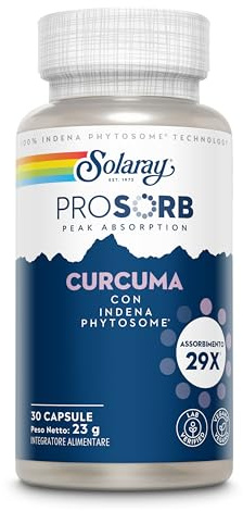 Solaray Curcumina Meriva® Fitosomiale 500mg, 30 Capsule Vegane