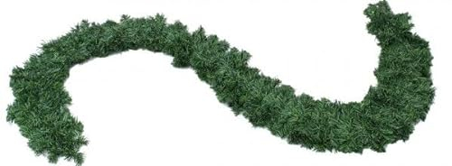 Künstliche dichte Edeltannengirlande 270cm lang ca. 24cm Durchmesser - Voluminöse Tannengirlande Weihnachtsgirlande