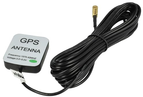 vhbw Antena GPS Compatible con Blaupunkt TravelPilot DX-R5 navegador con conexión Clavija (Hembra) SMB - Base magnética, 5 m Negro