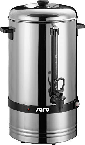 Saro Kaffeemaschine mit Rundfilter – 10 L / 70 Tassen – Edelstahl – Brüh- & Warmhaltefunktion – Sicherheitszapfhahn – Peilglas – 1,5 kW – Modell SAROMICA 6010