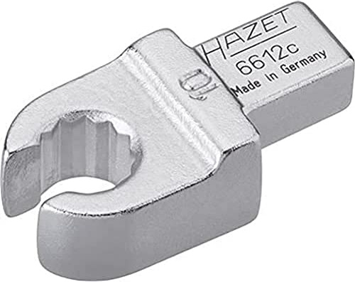 Hazet 6612C-10 Chiave ad Anello ad Innesto Aperto, Argento, Attacco Quadro ad Innesto 9 X 12 mm