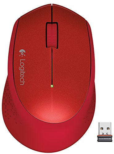 Logitech Wireless Mouse, Red