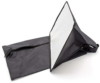 vhbw Soft Box Flash Diffuser compatible with Canon Speeddlite 600EX, 600EX-RT, 580EX I+II, 90EX Flash, Camera - plastic Black, 22 x 32 cm