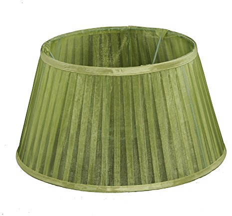 Lampenschirm für Tischleuchte in Rund Organza Grün Tischlampe Nachttischlampe 25-18-14
