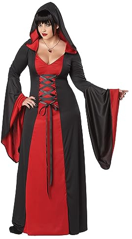 California Costumes dam Deluxe morgonrock med huva Kostym i vuxenstorlek (1-pack)