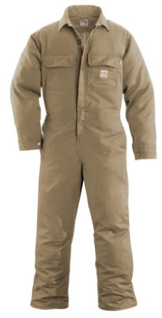 Carhartt Arbeitsoverall für Herren, schwer entflammbar, Khaki, 50