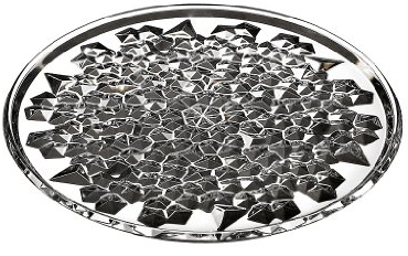 Tortenplatte Tortenteller Kuchenplatte Katarina Gold Transparent 35 cm