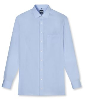 OLYMP Skjorta Comfort Fit kortärmad (New Kent, Chambray), Bleu 11, 48