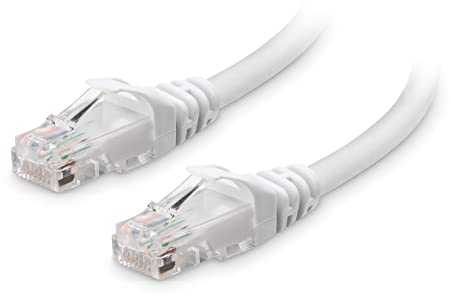 Cable Matters Snagless 10 Gigabit Cat 6 LAN Kabel 6m (Ethernet, WLAN Kabel) in Weiß - Netzwerkkabel 6 Meter