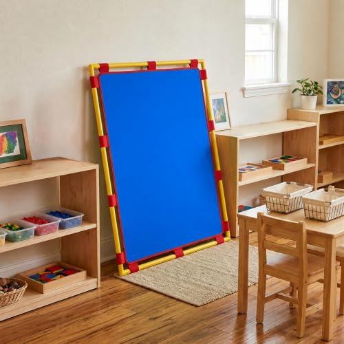 Children's Factory Room Divider 59.5 x 47.5,Blue, Big Screen