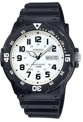 Casio Men s Classic Quartz Resin Automatic Watch, Color:Black (Model: MRW200H-7BV)