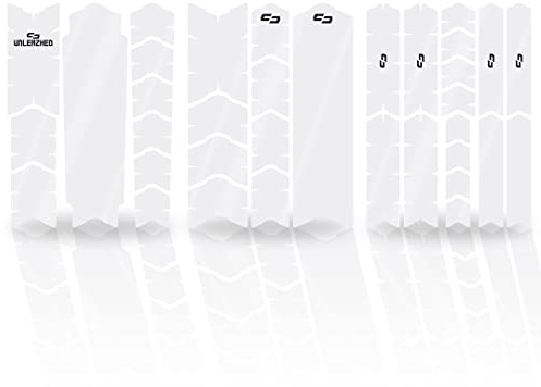 unleazhed Bike Protection BP01 Frame Clear GLÄNZEND | Rahmenschutzfolie für Mountainbikes | Made in Germany | 35 -teiliges komplett Rahmenschutz-Set | extrem reißfest