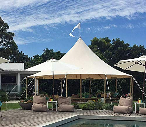 Commercial Wedding Event Beach Pool Patio Marquee Star Stretch Umbrella Tent NEW (Size: 25ft.(D) x 13ft.(H) Cover Only)