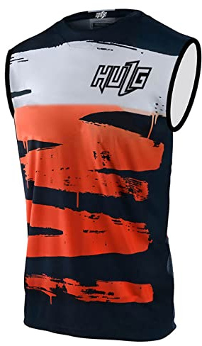 HULG Maillot De VTT Gilet De Cyclisme,| Matériau Respirant, Séchage Rapide, Antibactérien ?Gilet Softshell Léger pour Homme, Coupe-Vent sans Manches, pour Voyage, Randonnée