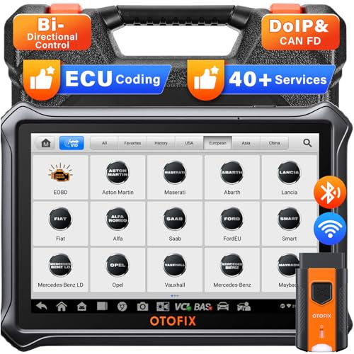 OTOFIX D1 Scanner Diagnostico per Auto, Strumento di Scansione Bidirezionale 2026, Diagnosi Del Sistema Completo OE, Codifica ECU, Oltre 40 Servizi, CANFD/DoIP, Aggiornamento di 2 ANNI