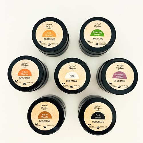 Meißner Tremonia - Deocreme Probierpaket mit allen Düften - je 15g veganes Deo ohne künstliche Zusatzstoffe - Bio Naturkosmetik ohne Konservierungsstoffe - Aluminiumfrei & Zero Waste