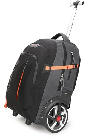 Aoking Multifunktionaler Rucksack mit Rollen,für Business,Reisen,Schule,Compus-Wandern,Picknick,wasserdicht