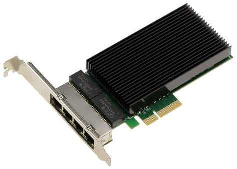 KALEA-INFORMATIQUE PCIe-Karte Netzwerk-Controller 2.5G x4 LAN Gigabit Ethernet 4 Ports RJ45 Quad-Chipsatz Intel I226 SRKTU Unterstützung 10 100 1000 2500 1 G 2.5 G.