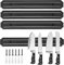 Hojalis 3 Pcs Magnetic Knife Holder, 38cm/15 Inch Magnetic Knife Strips, Magnetic Knife Rack Set with 6 Hooks, Magnetic Knife Storage Strip, Magnet Knife Holder for Knives Kitchen Utensils and Tools