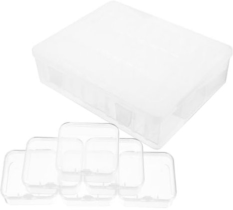 LAPYAPPE Kunststoffbehältern Kompakte Aufbewahrungsboxen Behälter Für Zuhause Und Büro Zum Kategorisieren Und Ordnen Von Perlen Schmuck Und Bastelbedarf