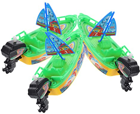 Beaupretty 3stücke Spielzeugboot Cartoon Segelboot Aufzieh Badewannenspielzeug Wasserspielzeug Für Junge Mädchen Badespaß Schwimmendes Spielzeug Für Badewanne Oder Planschbecken