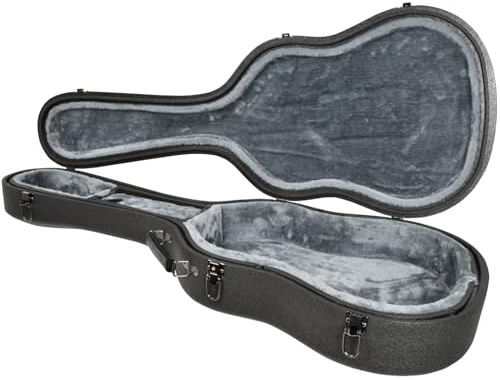 Chord | EPP Moulded Classic Guitar Case | Lightweight Hard Shell Acoustic & Classical Guitar Case with Plush Lining, Lockable Clips & Shoulder Strap | Protective Guitar Storage Case for Travel & Home